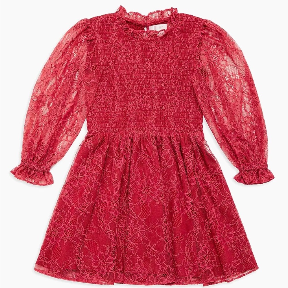 Rachel Parcell Little Girl's & Girl's Smocked Lace Dress sz2
